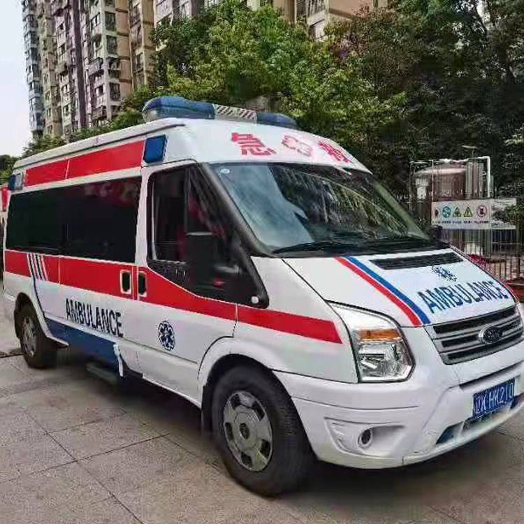 怀远长途救护车护送病人返乡